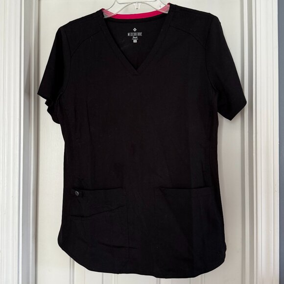 Med Couture Black Scrub Top, Size M - Picture 1 of 3